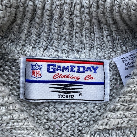 NFL Gameday Vintage 90s Knit Green Bay Packers Football Fandom Henley Sweater-M - Picture 8 of 11